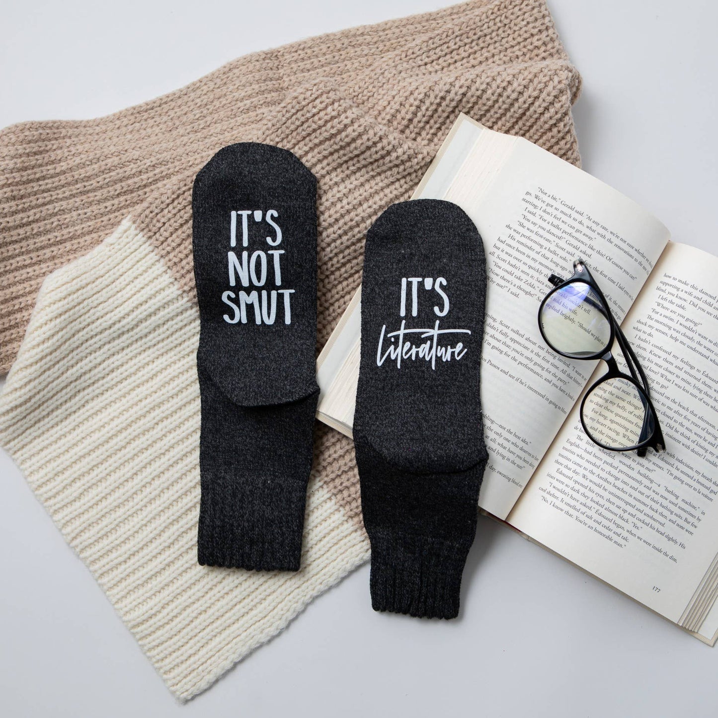 "It's Not Smut, It's Literature" Women's Socks