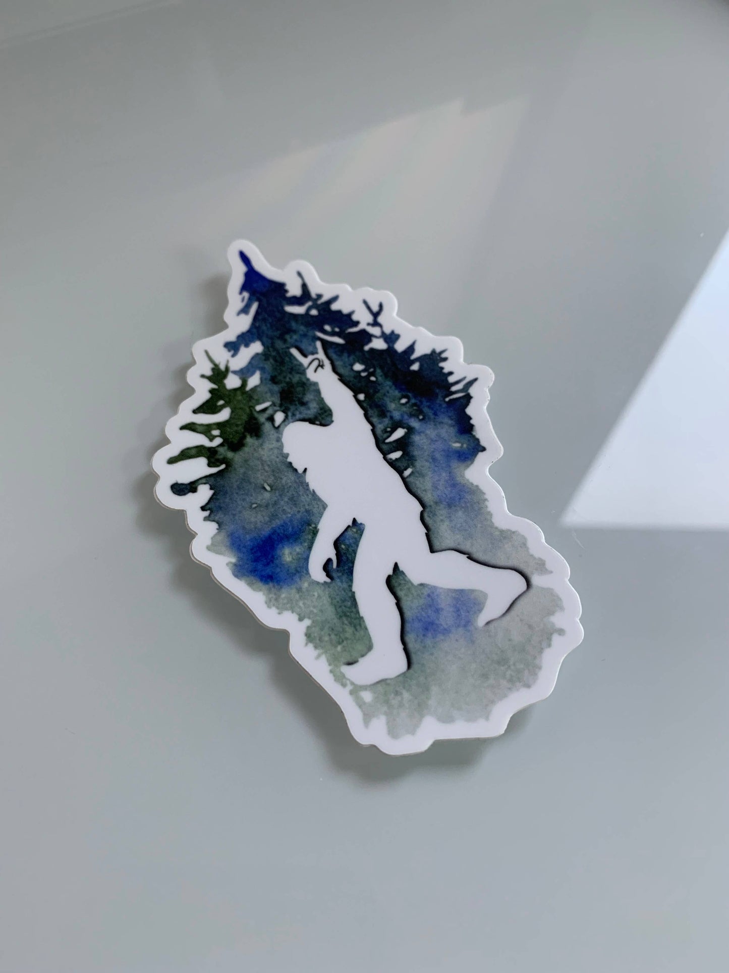 Big Foot Decal, Sasquatch Watercolor Sticker
