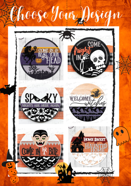 Halloween Door Hanger Paint party