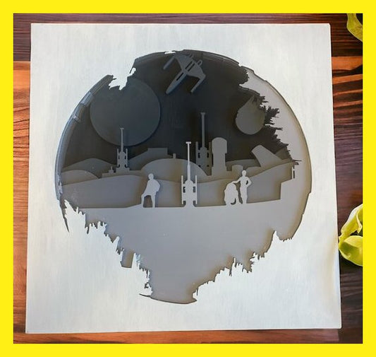 May the 4th Be with You!! Layered Wood Art