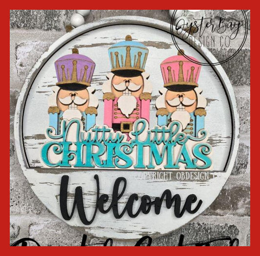 Monthly Door Hanger - Nutcrackers & Reindeer