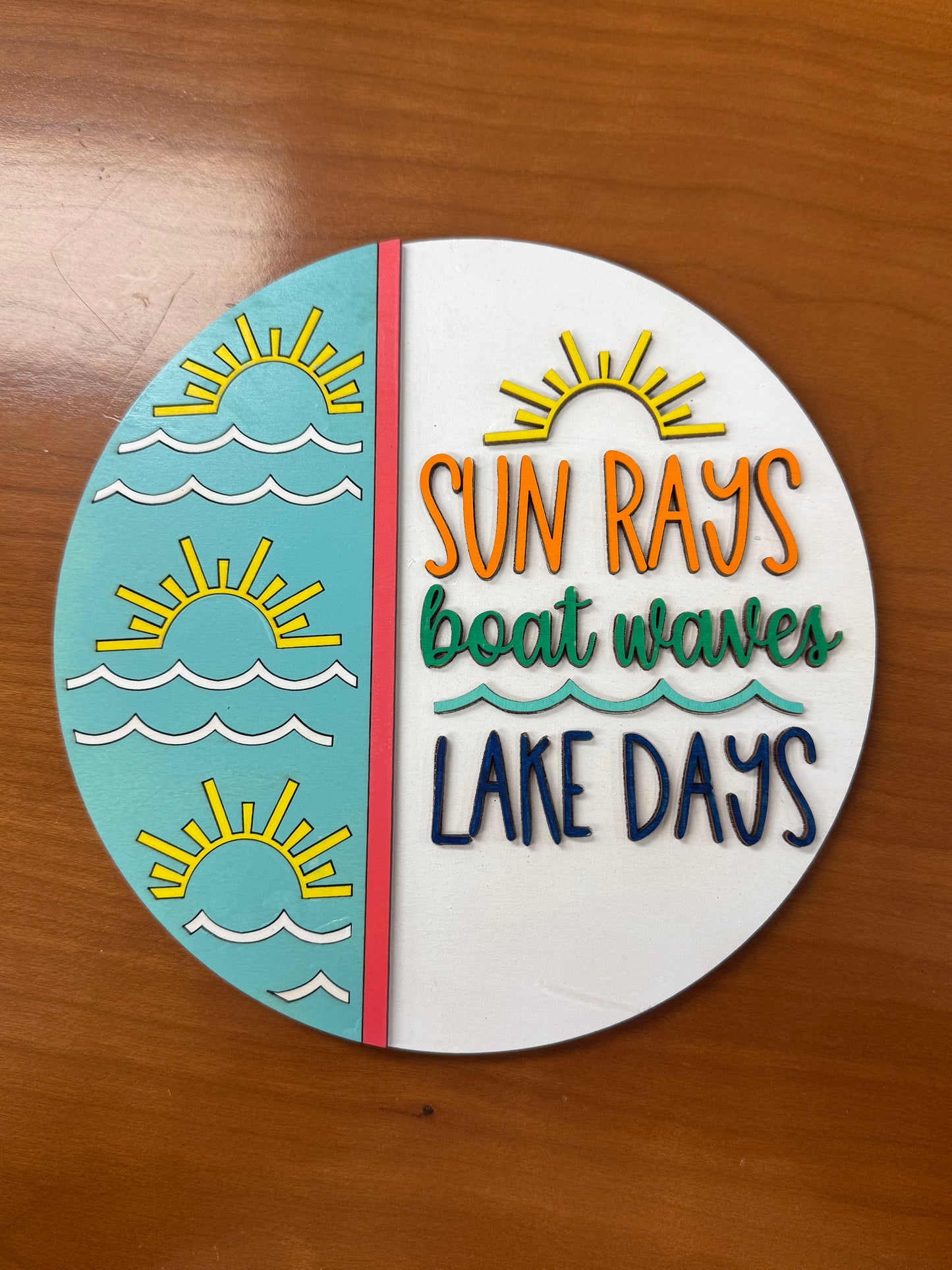 Sun Rays, Boat Waves, Lake Days