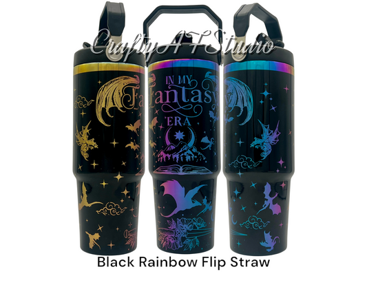 30oz In My Fantasy era laser engraved Tumbler Dragons romance romantasy Acotar