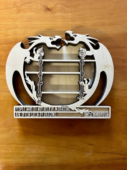 Miniature Bookshelf - Dual Dragons
