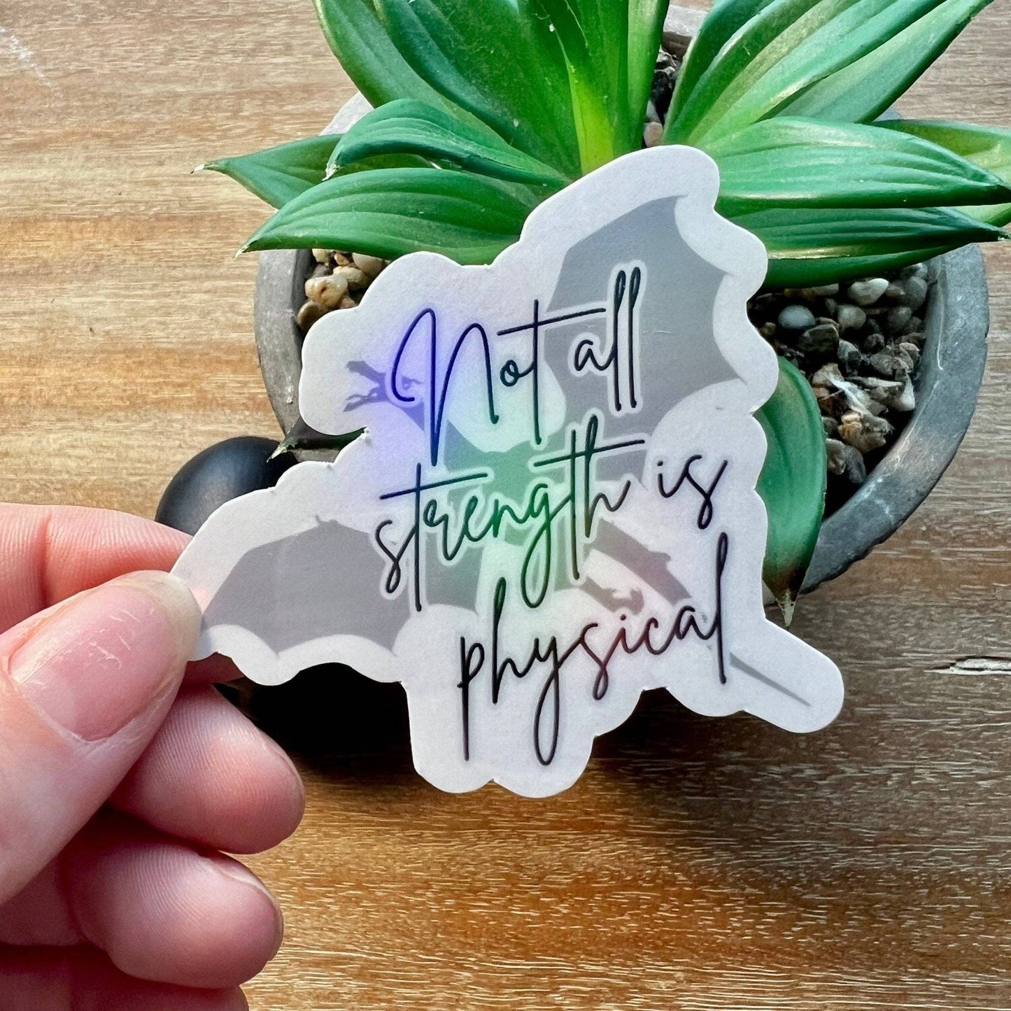 Fourth Wing Not All Strength is Physical Sticker