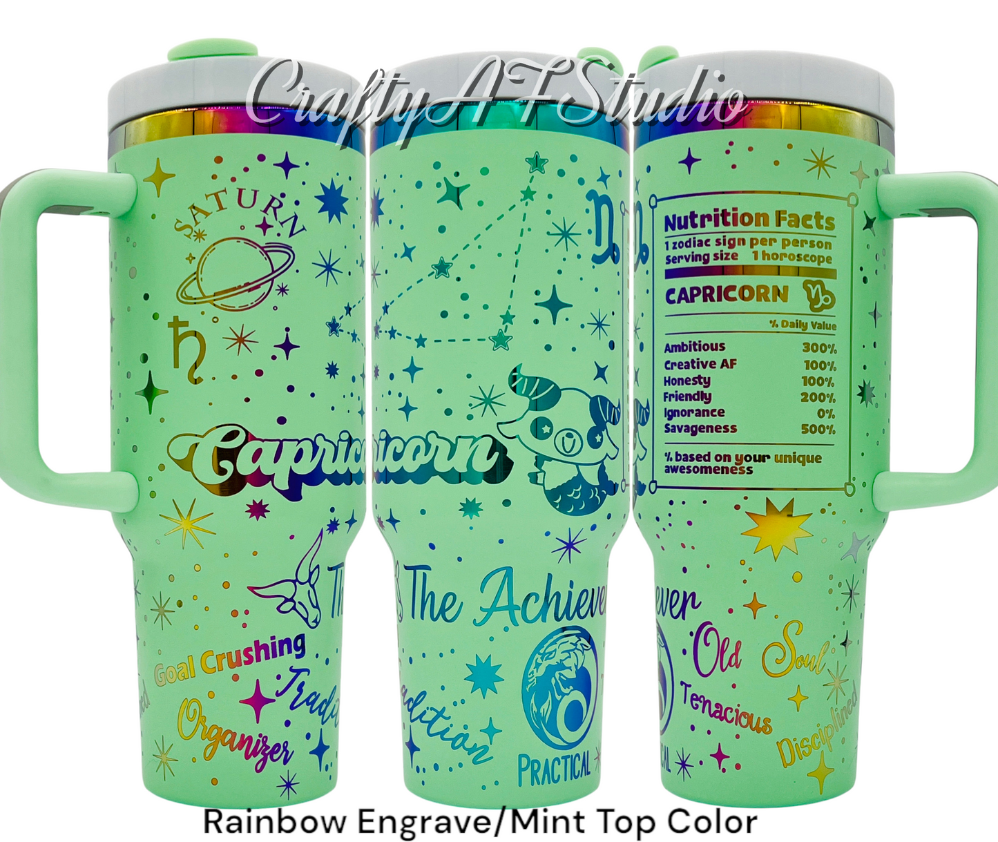 Capricorn - Zodiac Astrological signs series Digital File for Laser Engraved Tumblers