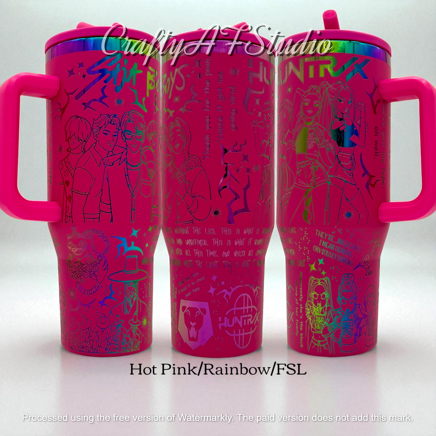 40oz KPop Demon Hunters Digital File for laser engraving | Huntrix | Saja Boys | k pop | SVG