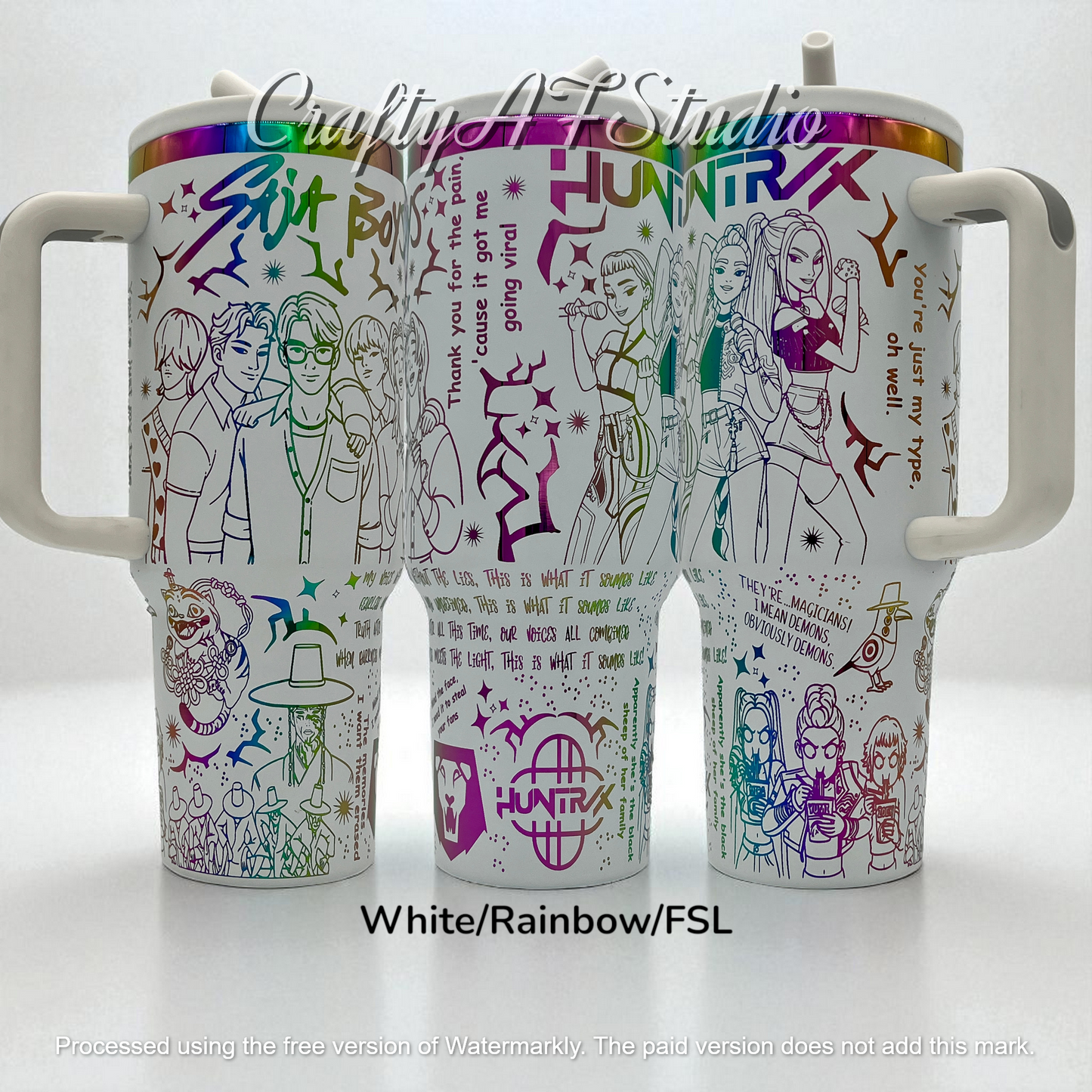 40oz KPop Demon Hunters Digital File for laser engraving | Huntrix | Saja Boys | k pop | SVG