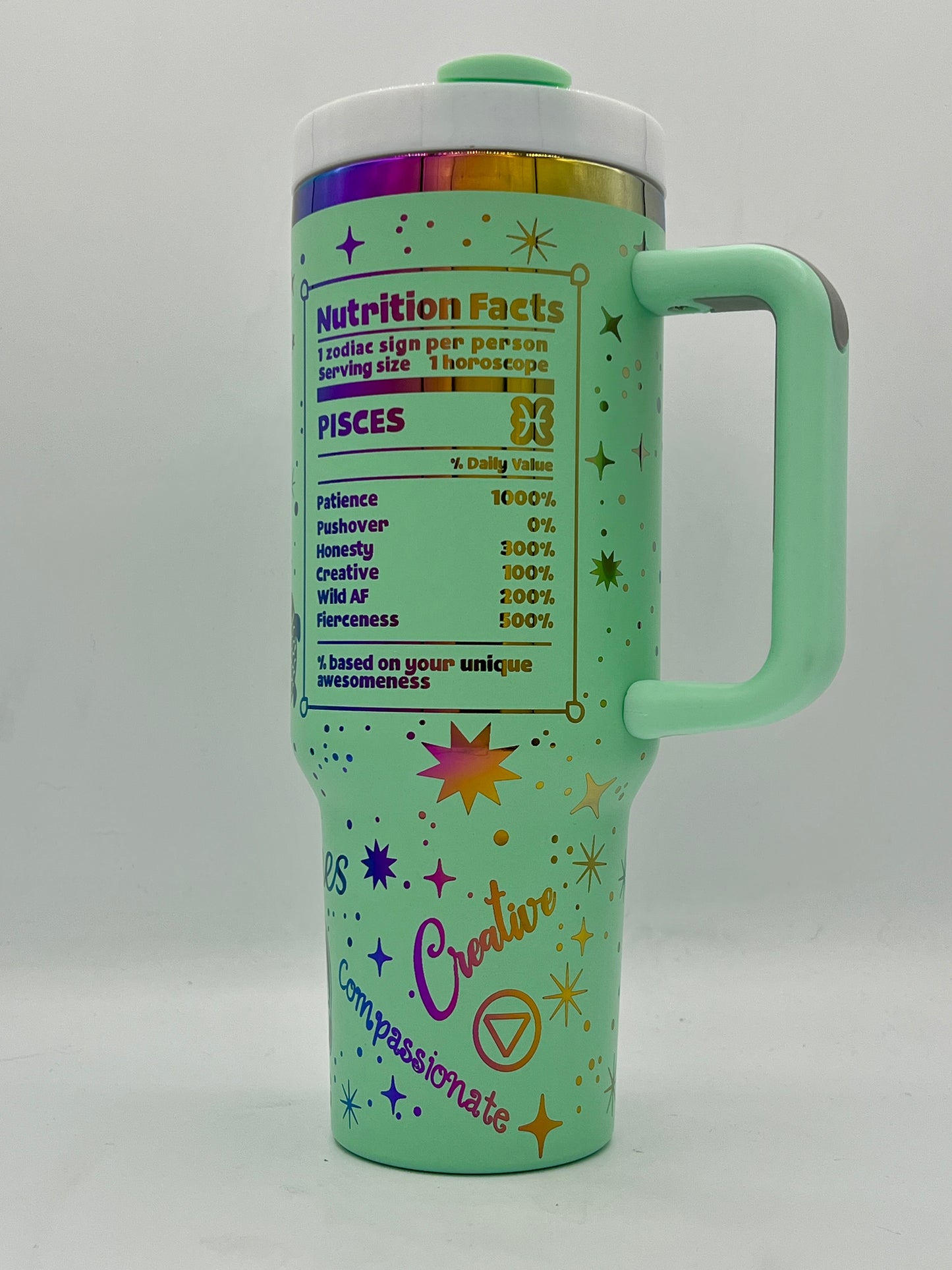 Pisces - Zodiac Astrological signs series Digital File for Laser Engraved Tumblers