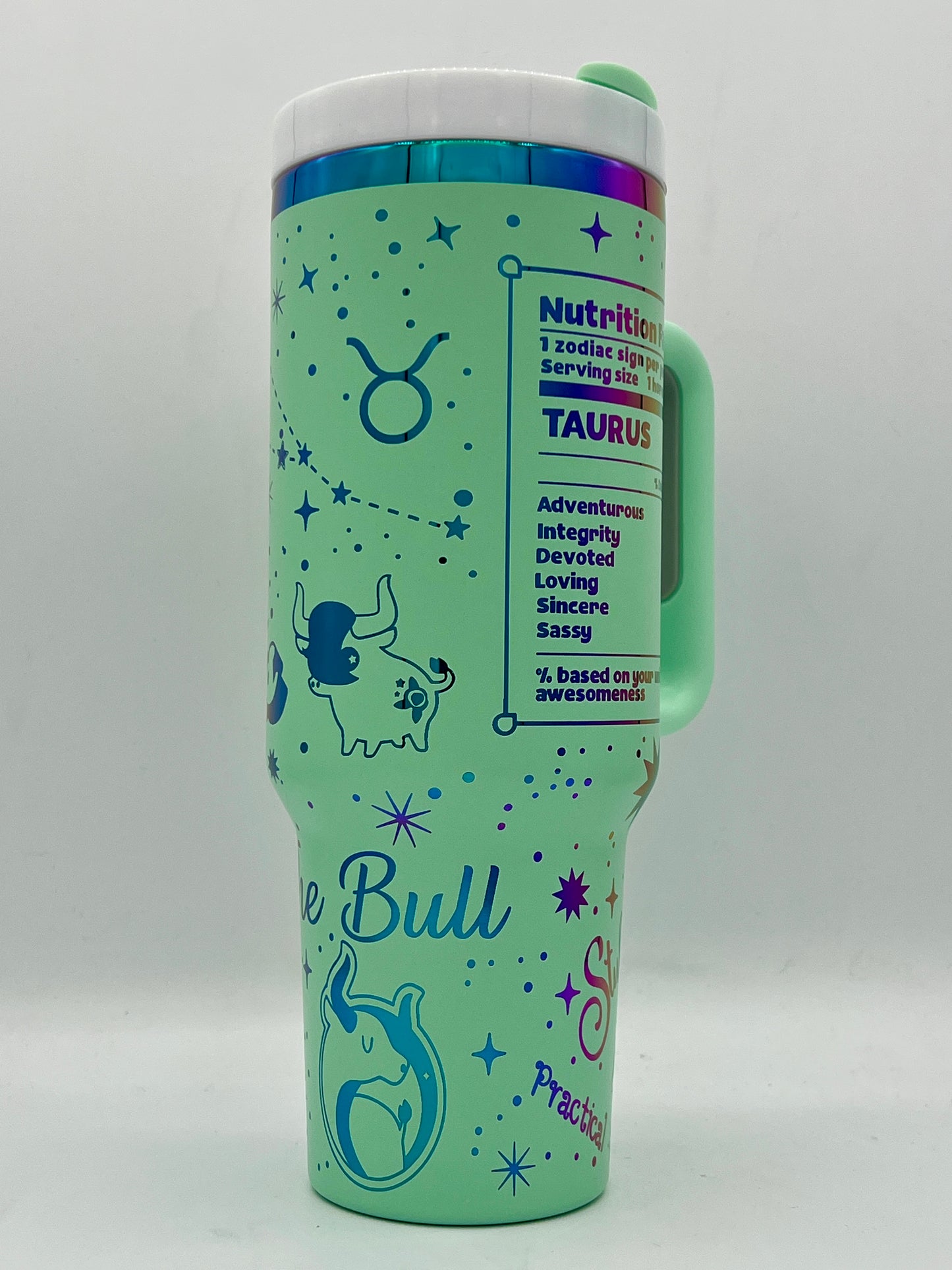 Taurus Zodiac Astrological signs series SVG for 40oz tumbler - Digital File Svg - The Bull