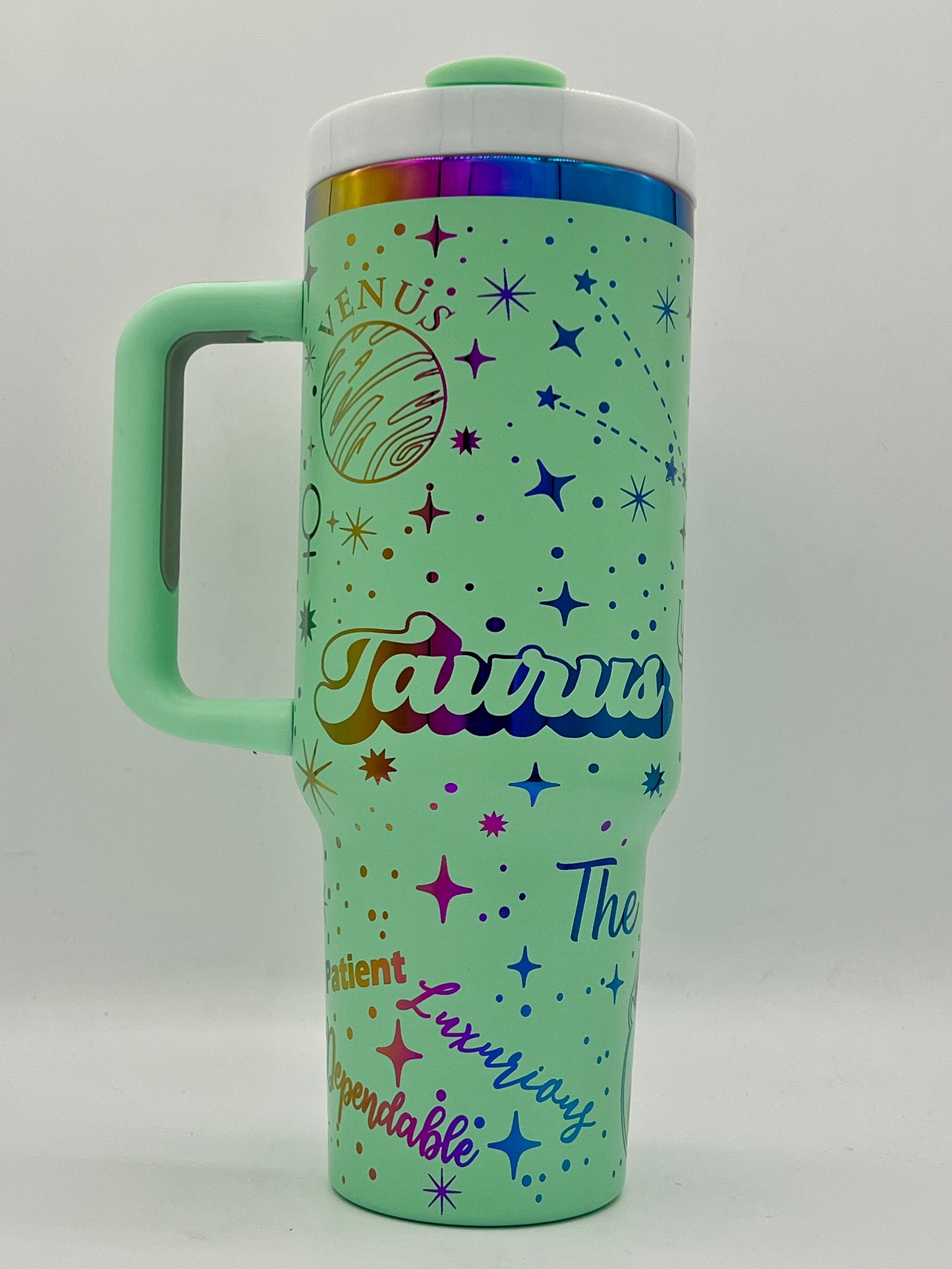 Taurus Zodiac Astrological signs series SVG for 40oz tumbler - Digital File Svg - The Bull