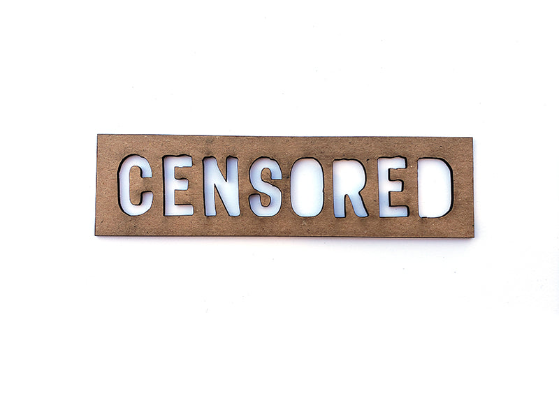 Censored Bar Chipboard