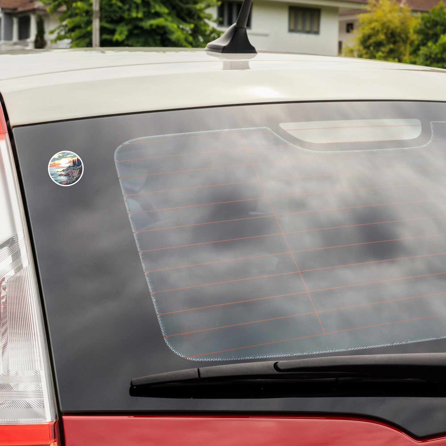 Coastal Sunset Vinyl Sticker