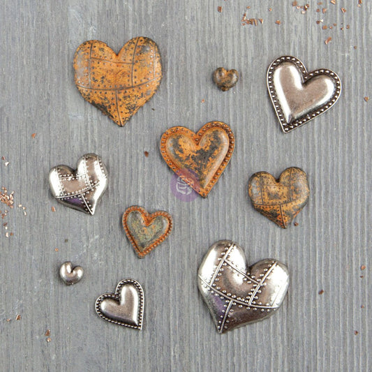 Mechanicals: Tin Hearts 10pc.