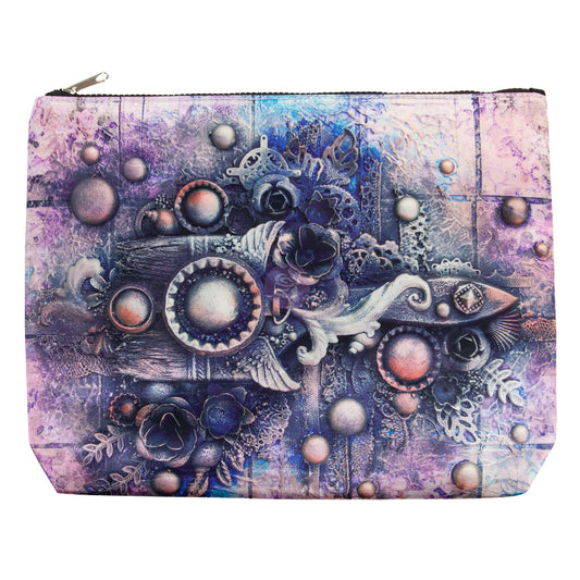 Art Basics Big Art Pouch Art Celebration in Purple – 13x10x1.5in
