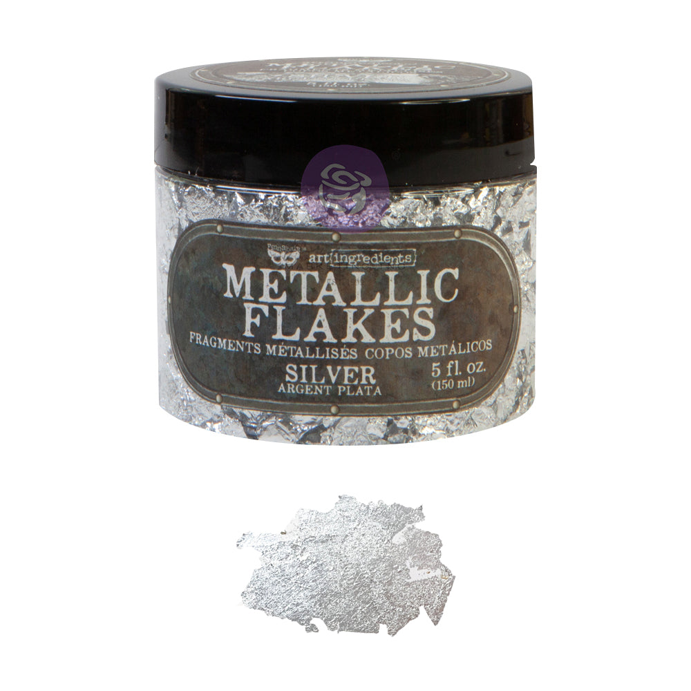 Art Ingredients Metallic Flakes Silver