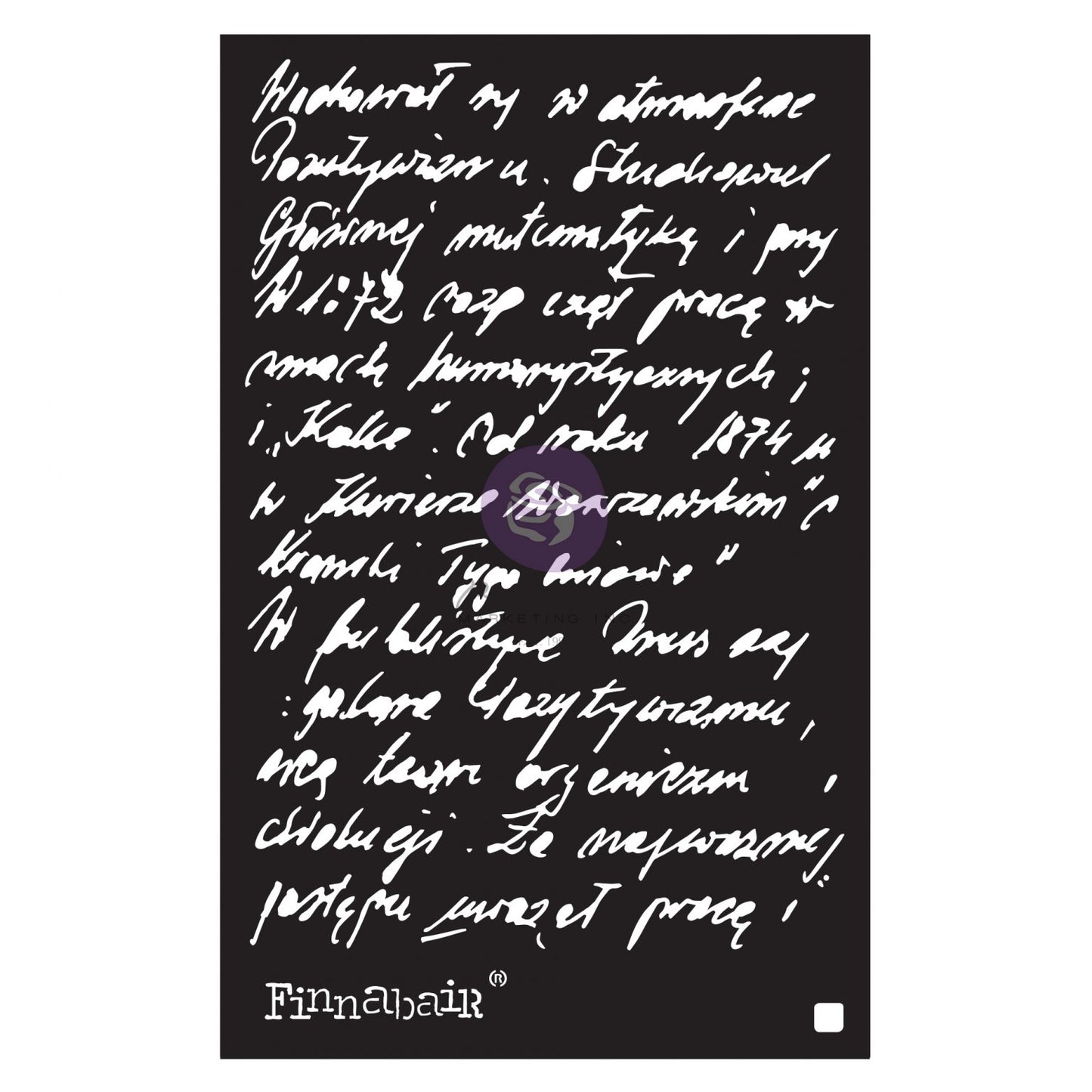 Finnabair Stencil – Ghostwriter – 1 piece, 6″x9″