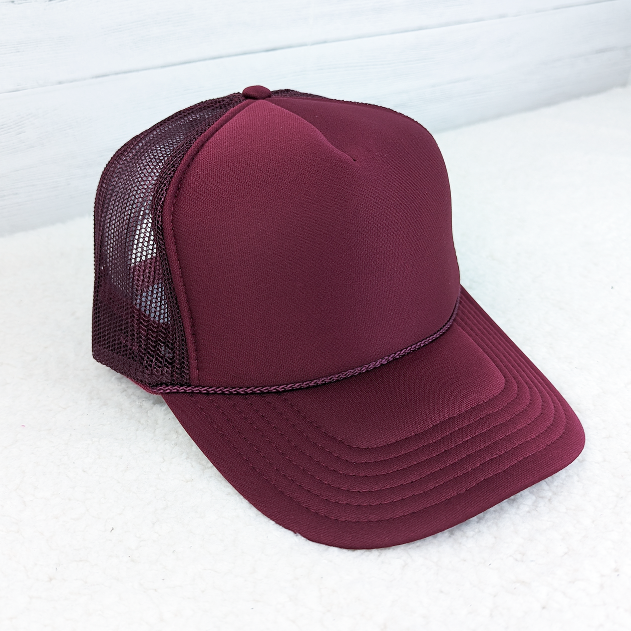 Maroon Foam Trucker Hat