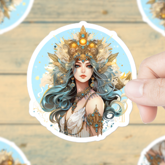 Decorated Goddess Sticker