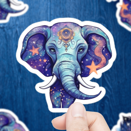 Celestial Magic Elephant Sticker