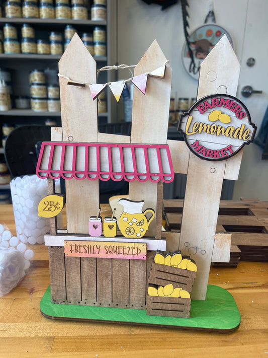 Farmers Market Lemonade Fence Set