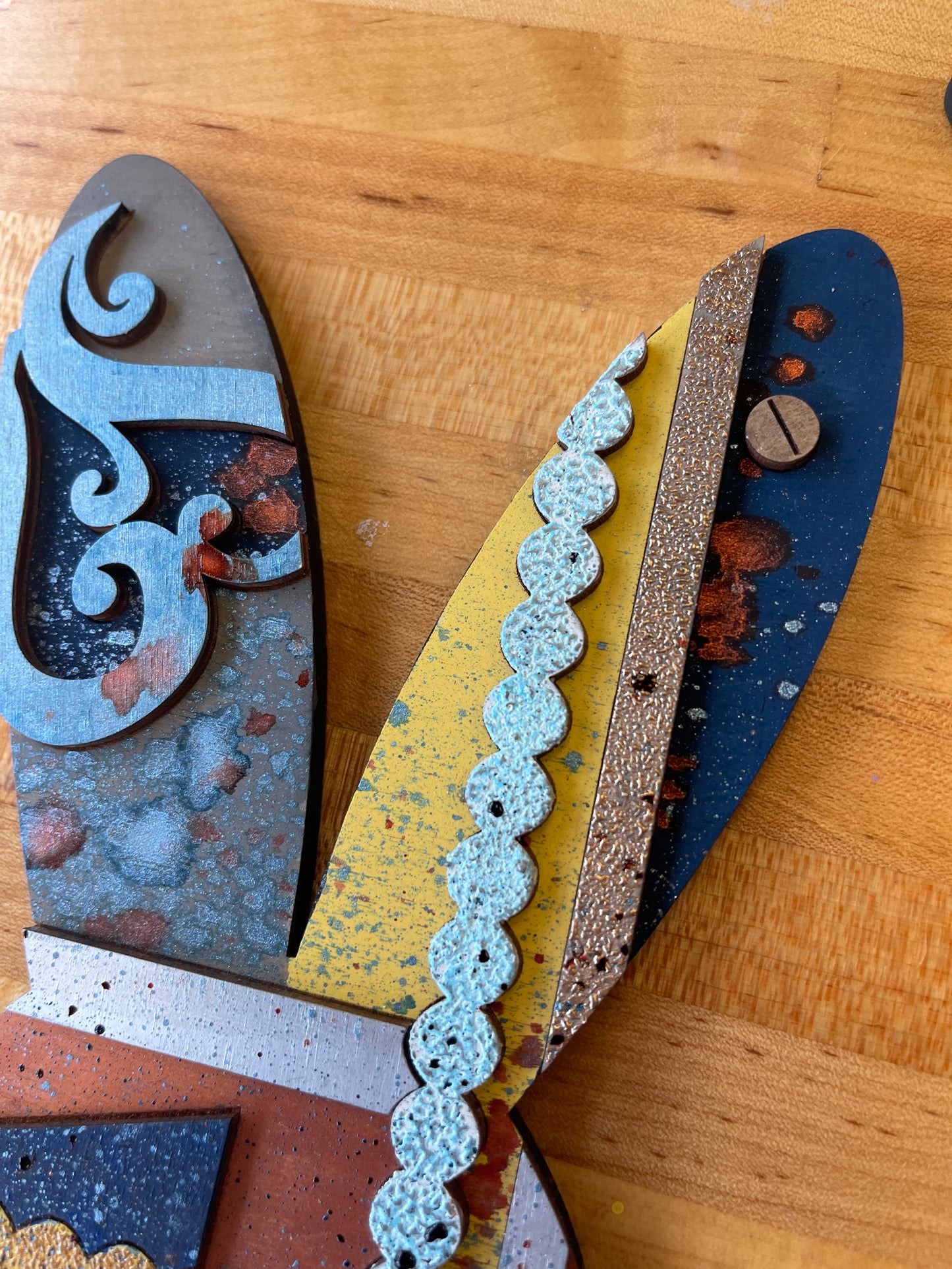 Rustic Textured Rabbit and Eggs