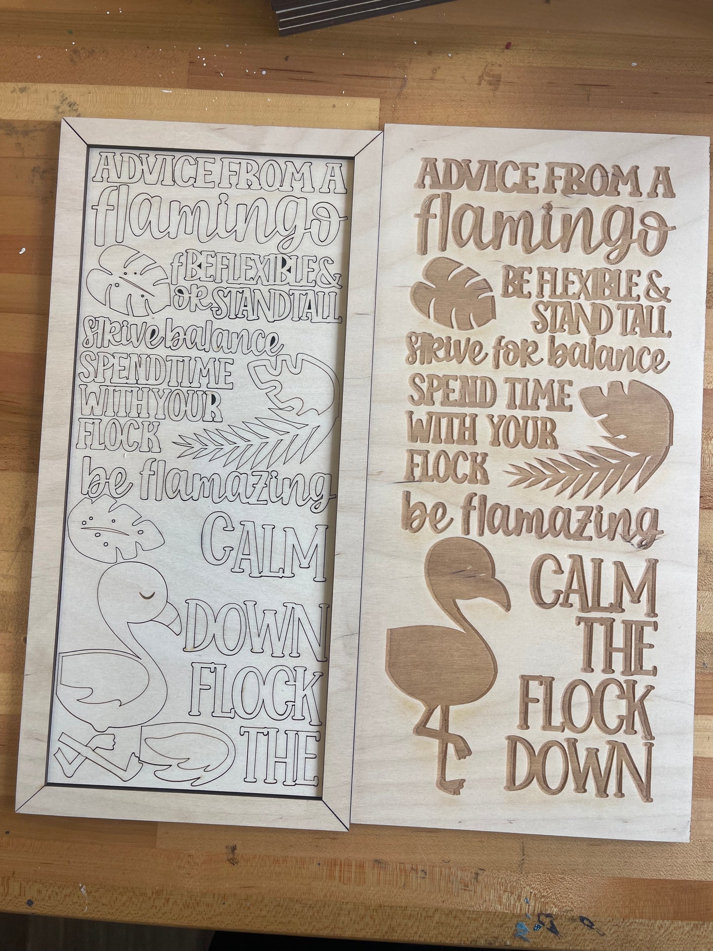 Advice from a Flamingo Sign