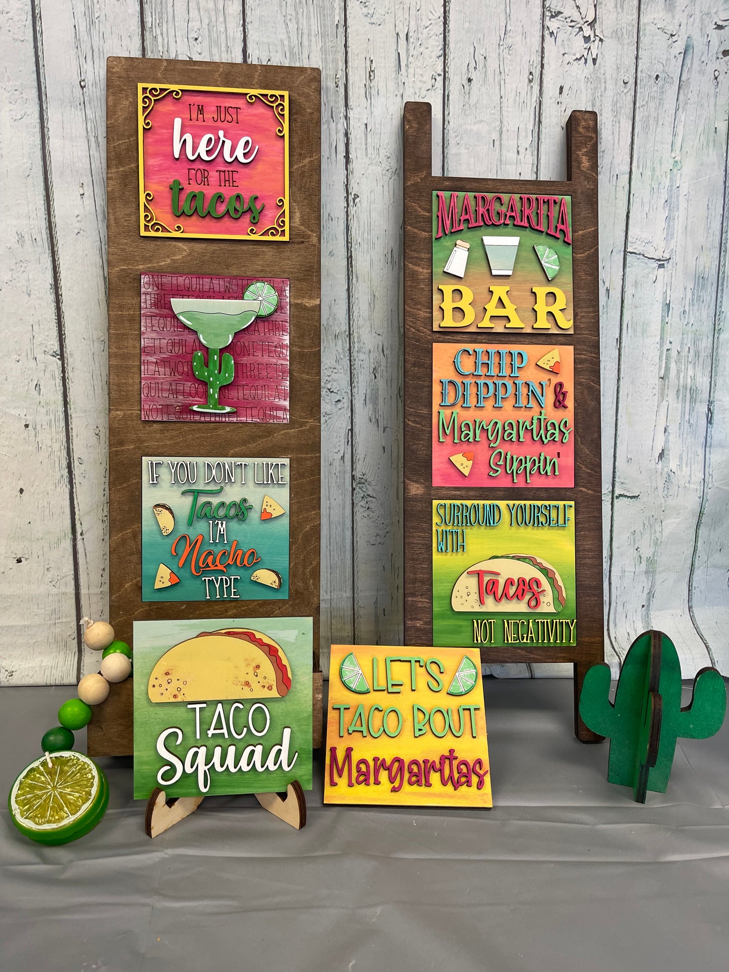 Set of 3 Square Tiles - DIY Kit with Paint