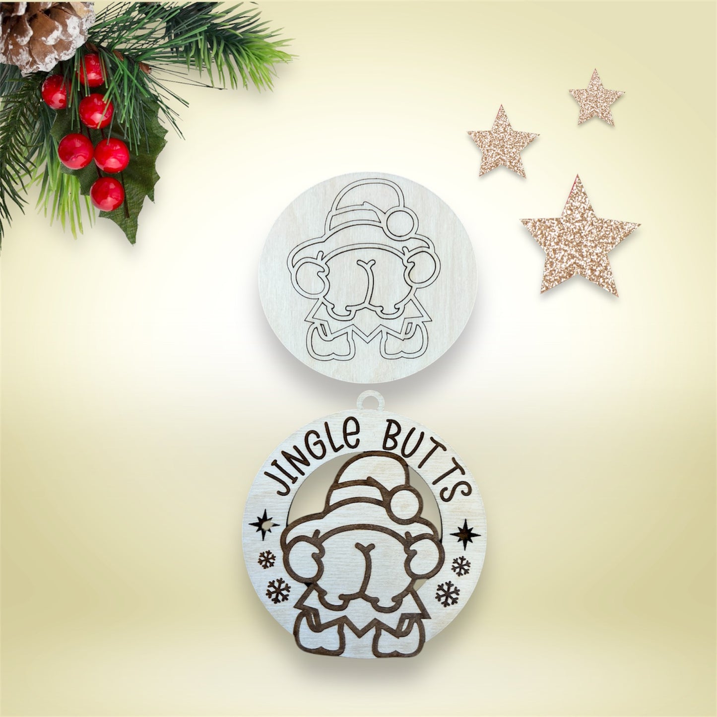 Jingle Butts - Elf Ornament