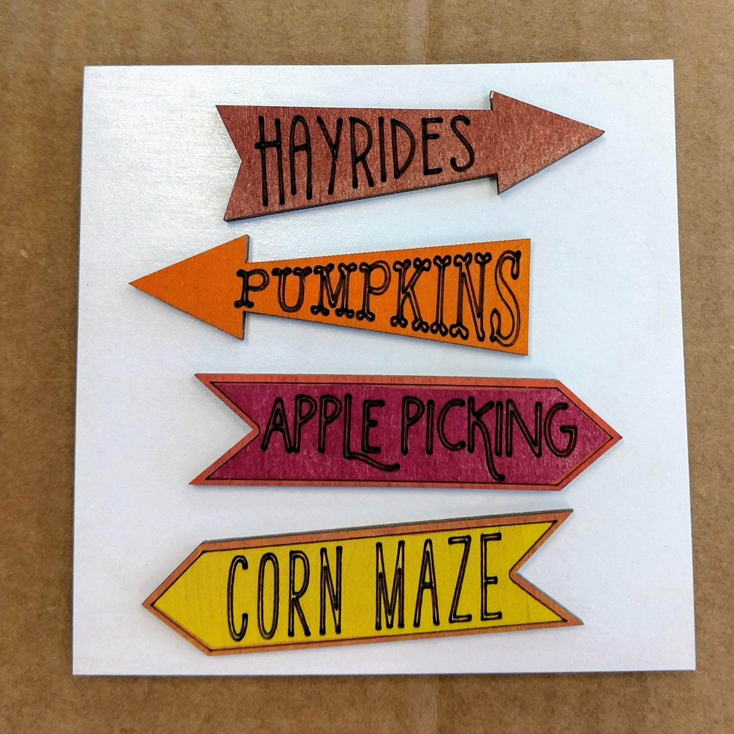 Fall Arrow Signs Insert