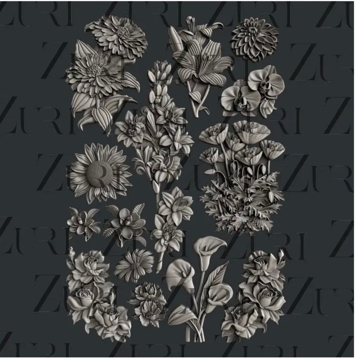 Flower Festival mold - Zuri