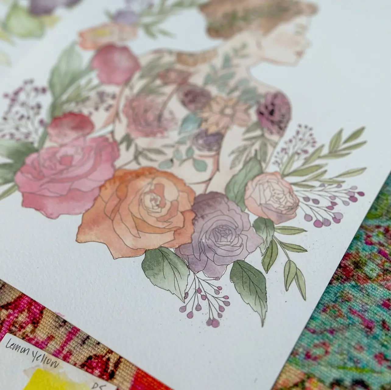 Feminine Florals Beginner Watercolor Kit