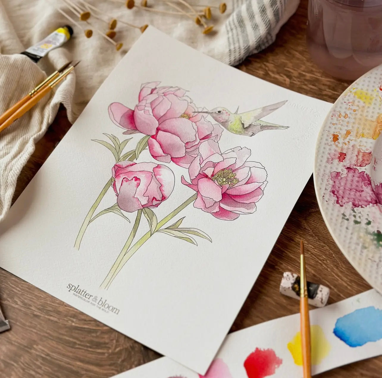 Spring Florals Beginner Watercolor Kit