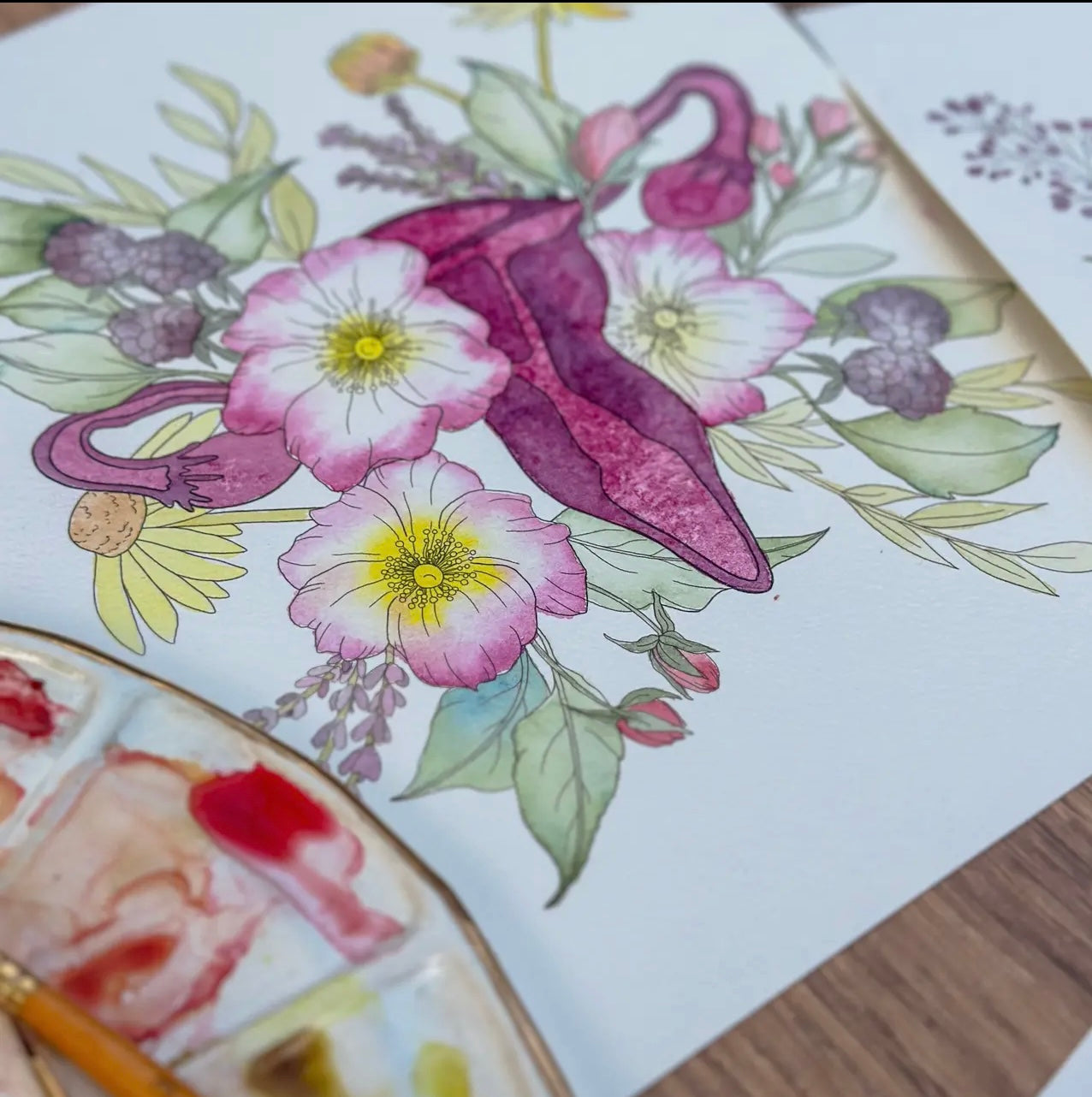 Feminine Florals Beginner Watercolor Kit