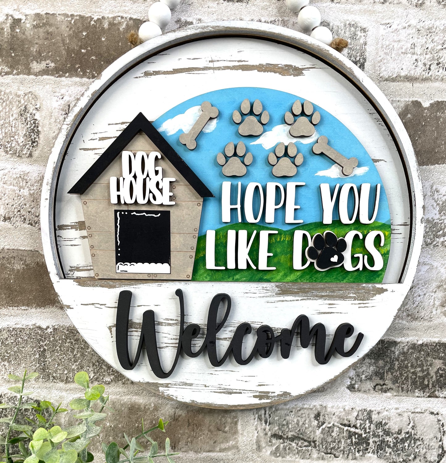 Hope you Like Dogs Season Insert for Round or Crate Display - Ready to Display