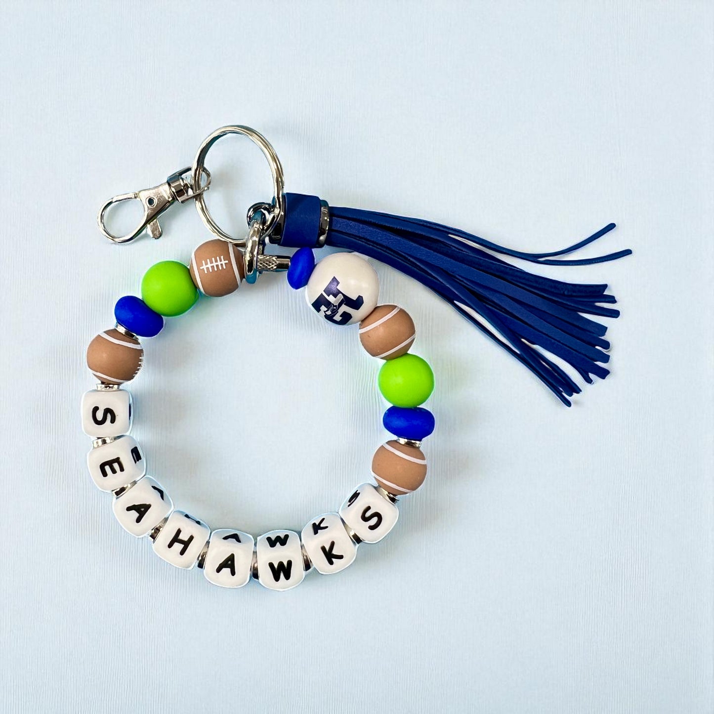 Seattle Seahawks Keychain wristlet - Letters