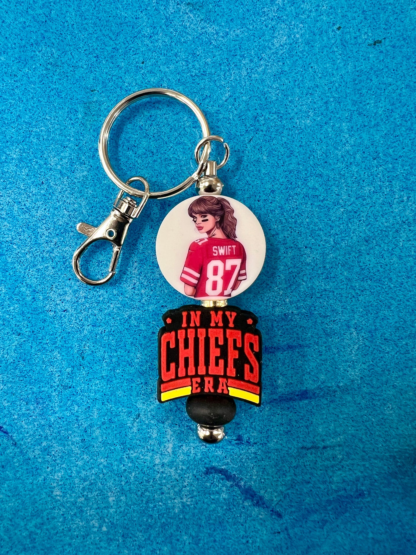 Taylor Swift Chiefs Keychain