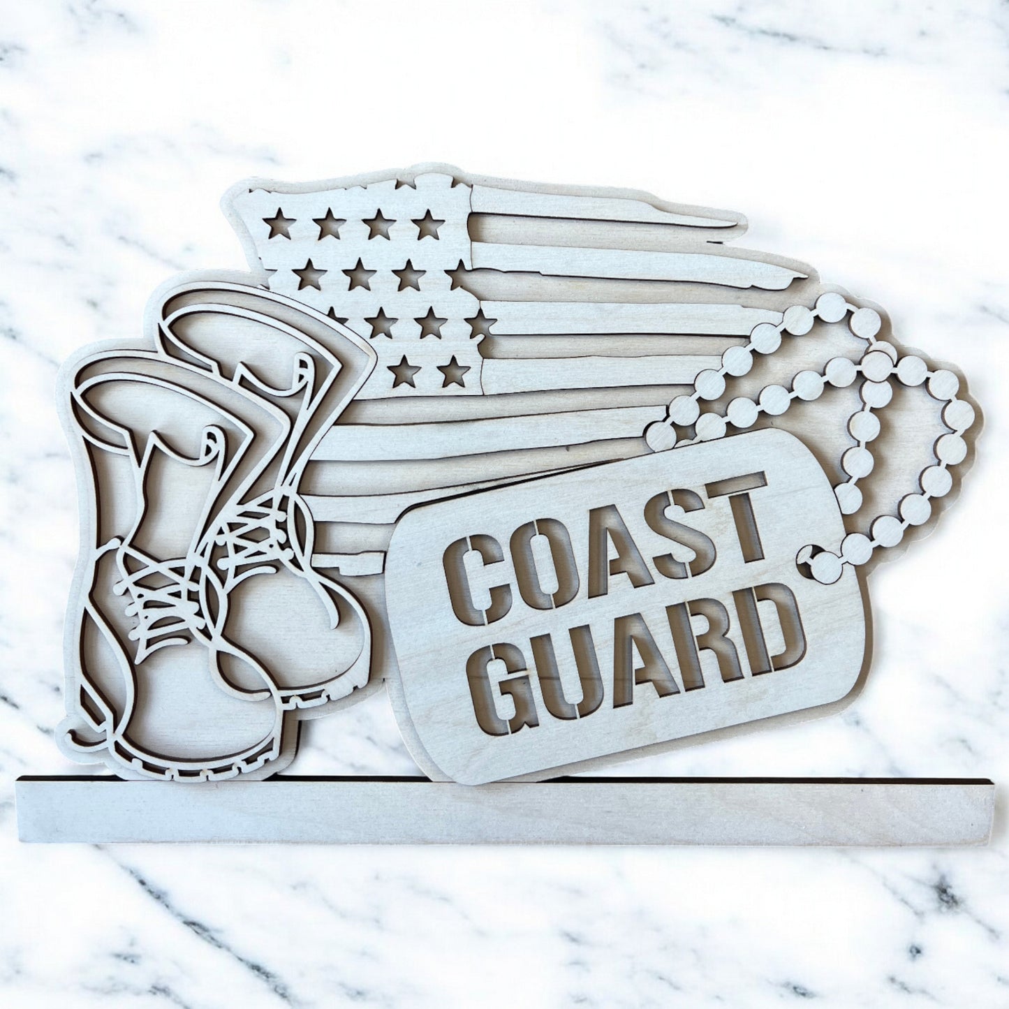Military Branch inserts for round Interchangeable round or Crate