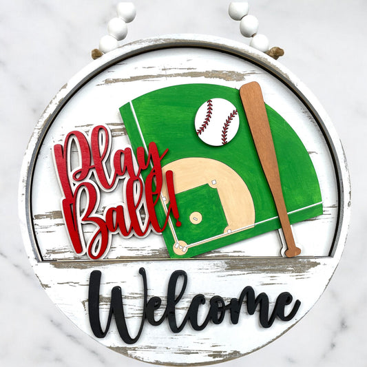 Baseball - Play Ball - Seasonal Insert for Interchangeable rounds or Crate