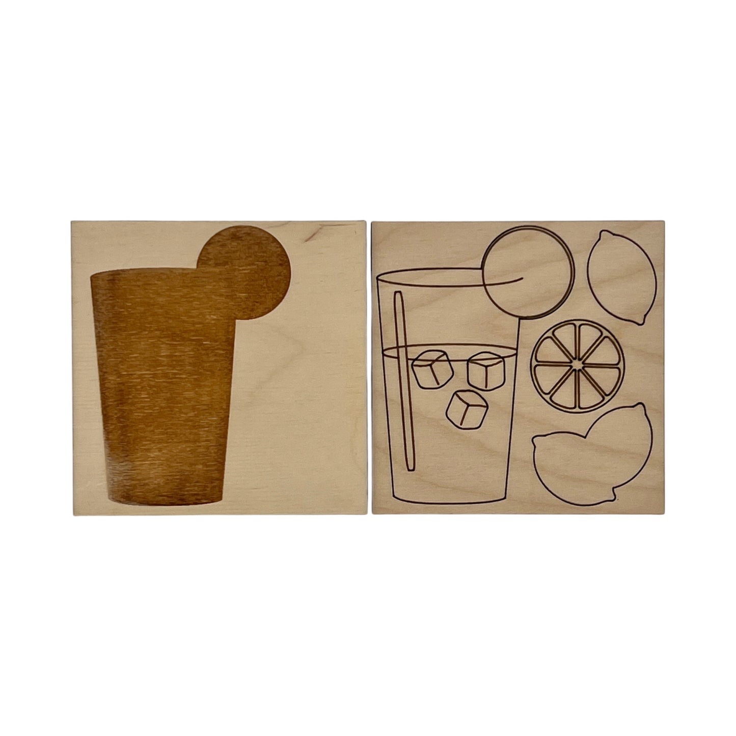 Lemon Time Collection Interchangeable Squares/Tiles - Ready to Paint