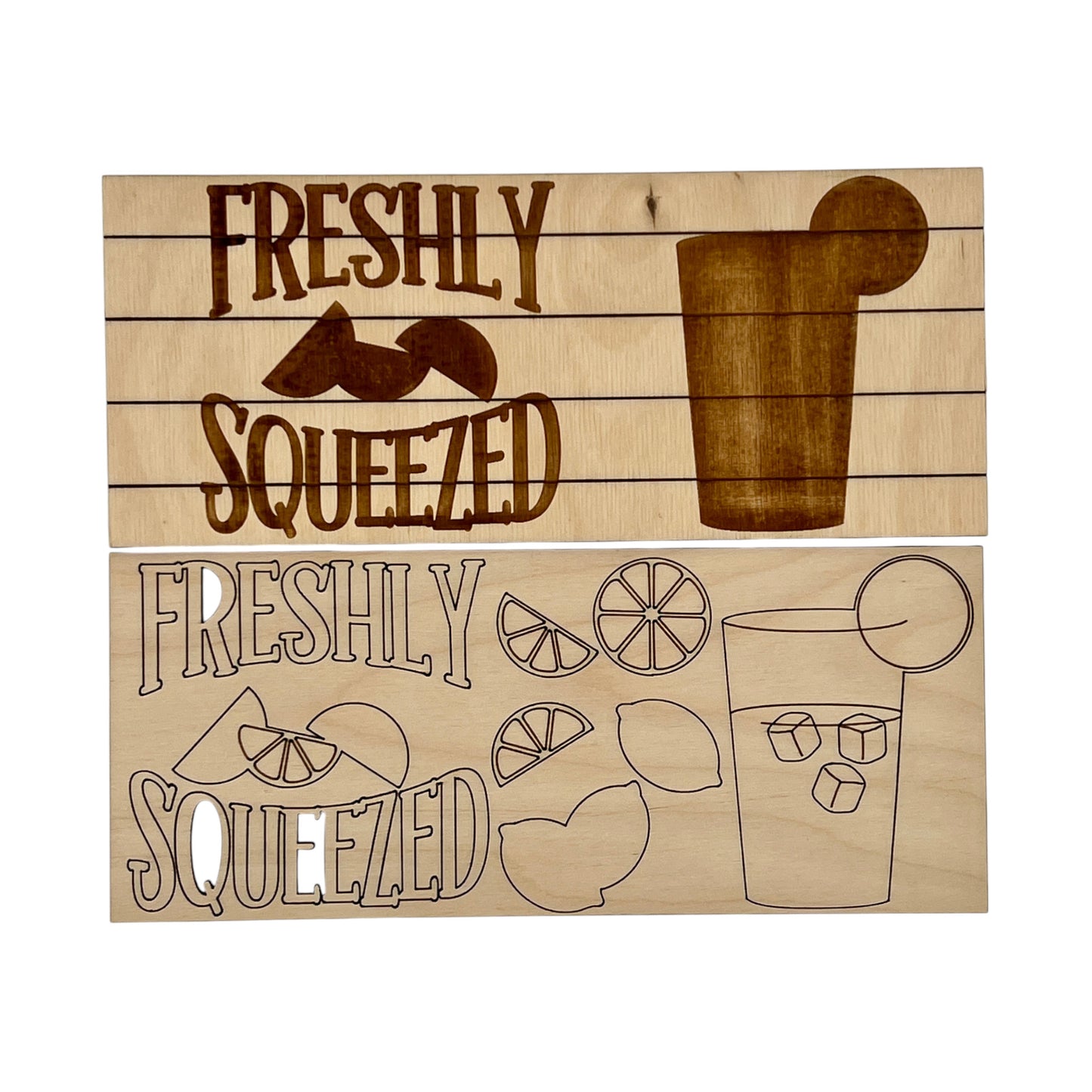 Lemon Time Collection Interchangeable Squares/Tiles - Ready to Paint