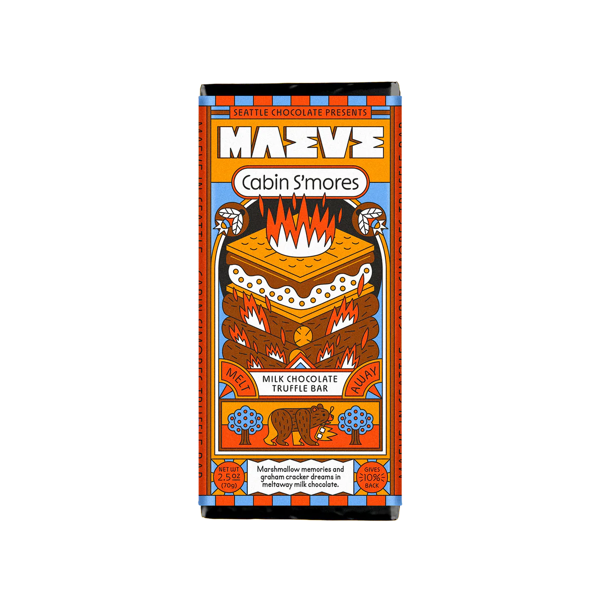 Cabin S'more Milk Chocolate Truffle Bar