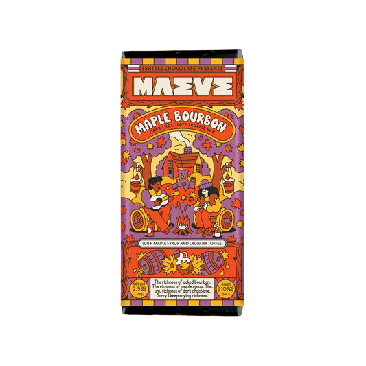Maple Bourbon Dark Chocolate Truffle Bar