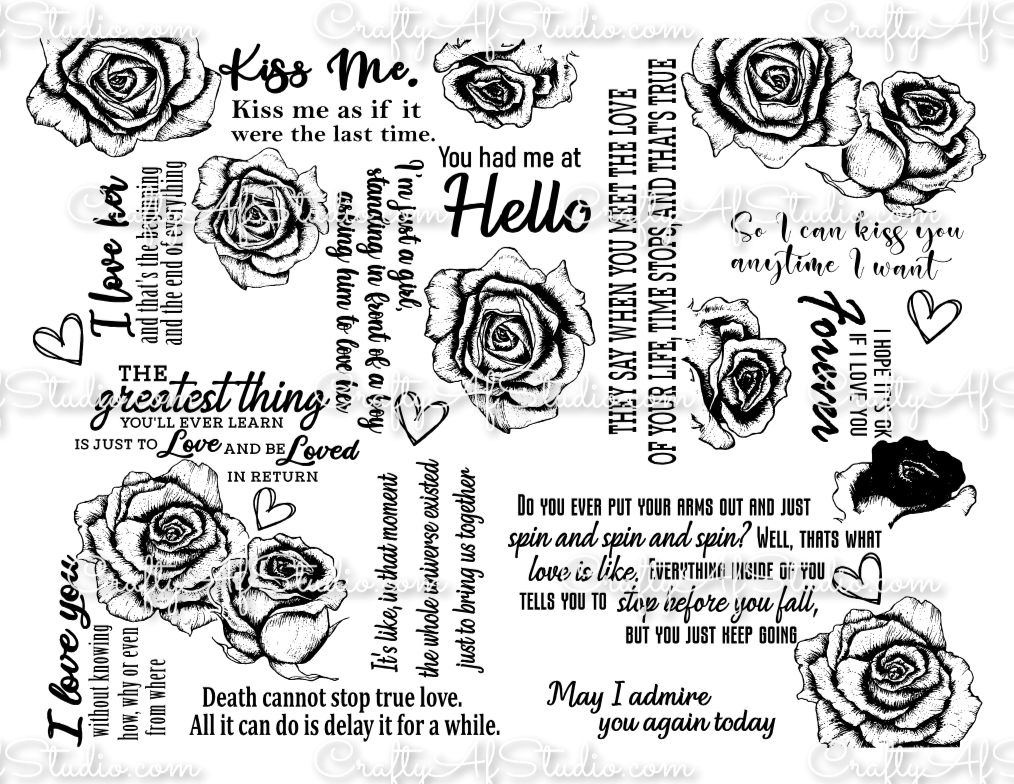 Movie Love Quotes - 40oz - Digital File