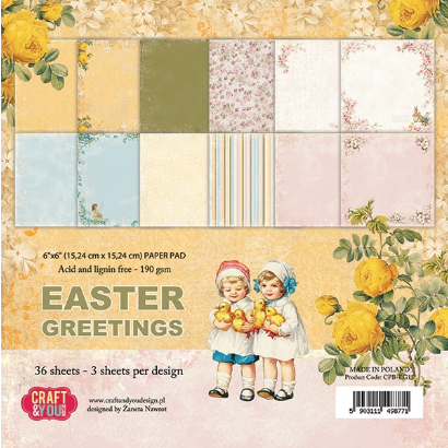 Easter Greeting 6" x 6" Paper Pad
