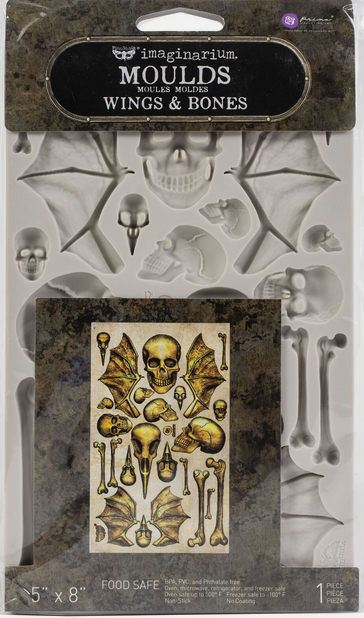 Finnabair – Molds – Wings and Bones – 1 pc, 5×8 in