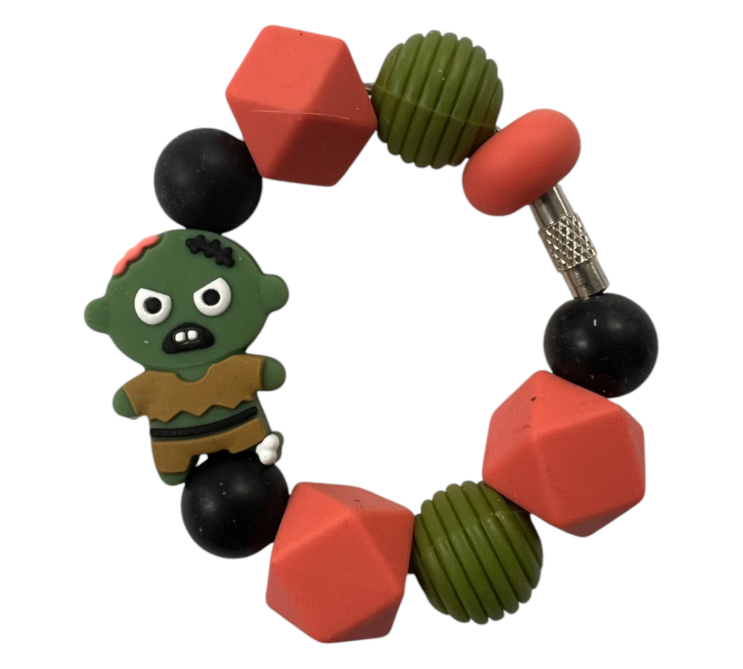 Stanley Tumbler handle charm. Ugly Zombie themed. Stanley accessory, tumbler accessory, handle accessory.
