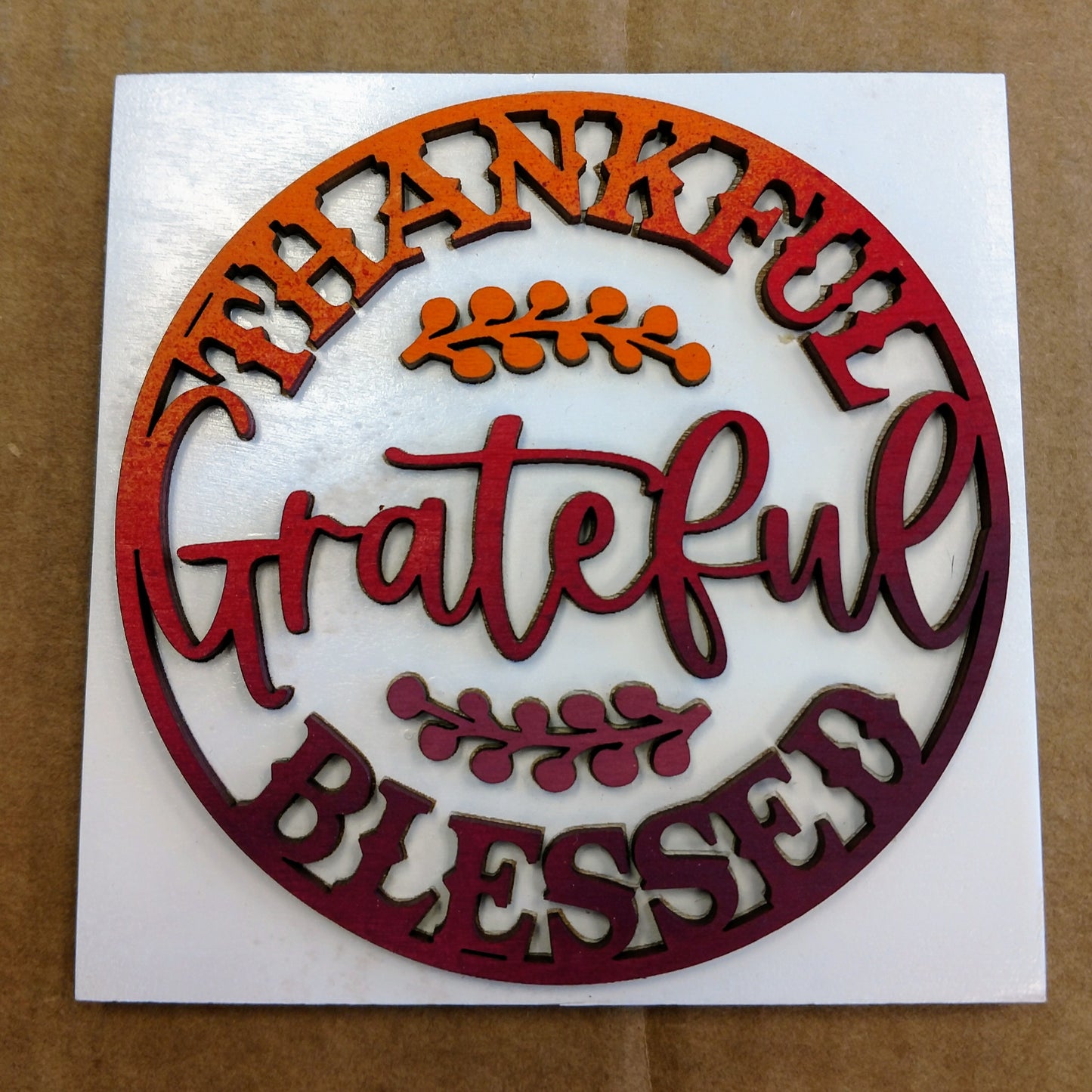 Thankful Grateful Blessed Insert