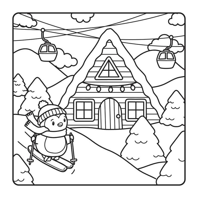 Snuggly Winter Coloring Book by