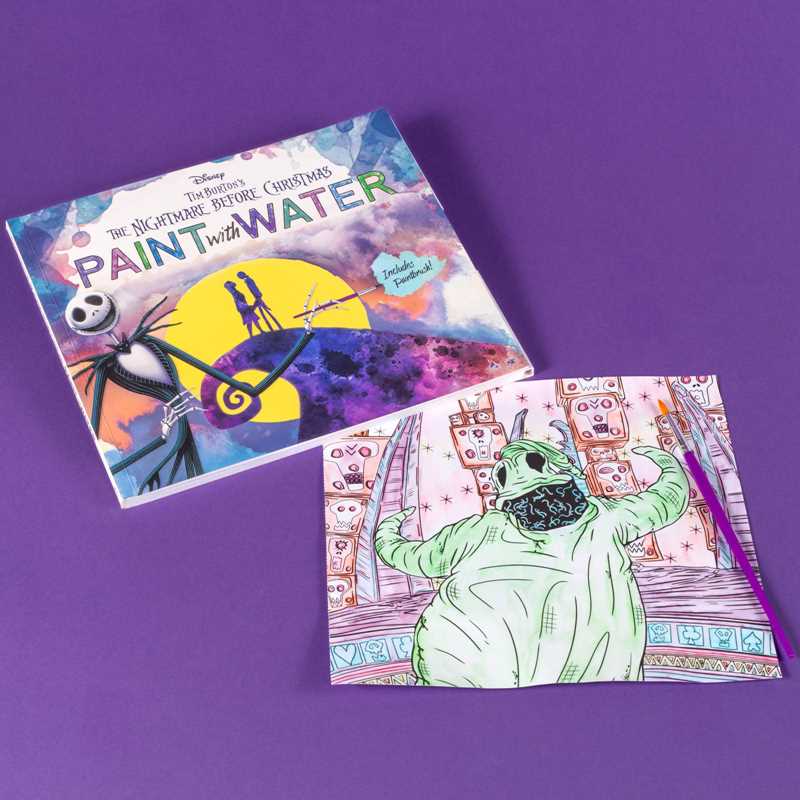 Disney Tim Burton's The Nightmare Before Christmas Paint with Water by Editors of Thunder Bay Press